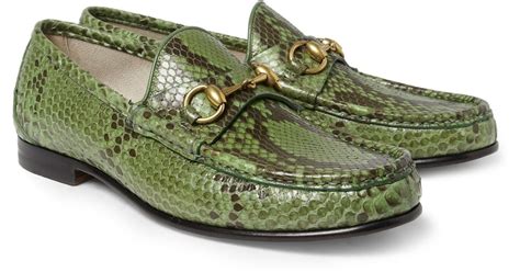 gucci python loafers|Men's python loafer .